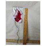 GLASS CHRISTMAS WINDOW DECORATION