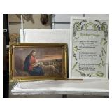 FRAMED JESUS, KITCHEN PRAYER