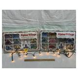 ELECTRIFIED ALPINE VILLAGE SETS IN BOXES