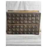 HOMEMADE ORGANIZER FULL OF HARDWARE