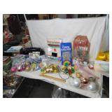 LARGE COLLECTION CHRISTMAS DECORATIONS, TREE TOPPR