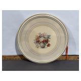 VINTAGE ROUND PRINTOF FLORAL STILL LIFE   M.BLACK