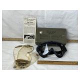 ORIGINAL COMPLETE WWII U.S. GOGGLES M-44 SET