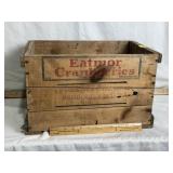 VINTAGE EATMORE CRANBERRIES WOOD CRATE
