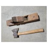 OLD HATCHET & WOOD PLANER
