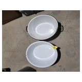 WHITE ENAMALWARE OVAL BASIN