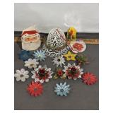 VINTAGE CHRISTMAS LIGHT REFLECTORS WHITE BELL