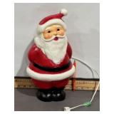 VINTAGE TABLETOP SANTA CLAUS LIGHTNUP BLOW MOLD