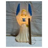 VINTAGE UNION BLOW-MOLD LIGHTED CHRISTMAS ANGEL