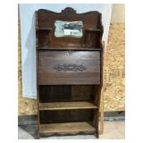 LARKIN CO. VICTORIAN DROP-FRONT SECRETARY W/ SHELF