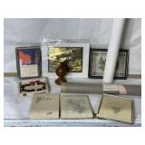 ANTIQUE MARRIAGE CERT. SMALL ART PRINTS