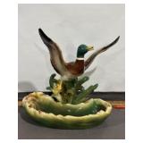 LANE & CO MALLARD WITH PLANTER REPAIRED