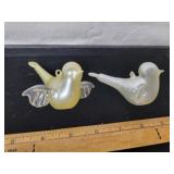 FROSTED GLASS DOVE ORNAMENT