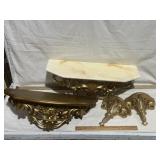 MCM GOLD PLASTIC DECOR