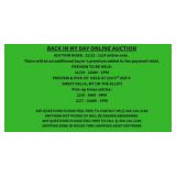 GOOD LUCK & HAPPY BIDDING!!!