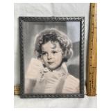 FRAMED SHIRLEY TEMPLE PHOTO, 9 /3/4" X 7 3/4"