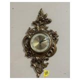 VINTAGE GOLD-TONE SYROCO WALL CLOCK, 60