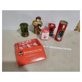 VINTAGE CHRISTMAS DECORATIONS, CANDLES, ORNAMENTS