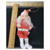 VINTAGE RUBBER SANTA DECORATION