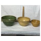 EARLY POTTERY MIXING BOWLS