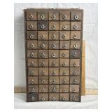 HOMEMADE ORGANIZER FILLED WITH HARDWARE