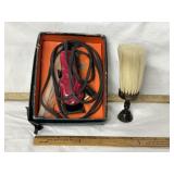 ART DECO "ACE" CLIPPERS & SHAVE BRUSH