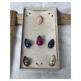 VARIOUS COLORED TEARDROP SHAPED CULTERED PEARLS