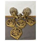 HOMCO MID-CENTURY PLASTIC WALL PLAQUES