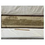 FRAMED ANTIQUE PANORAMIC WORLD WAR 1 PHOTO