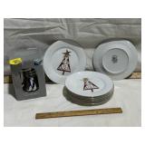 HANDMADE GLASS ORNAMENT, CHRISTMASS TREE PLATES