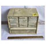VINTAGE AKRO-MILS MARBLED 10 DRAWERS STORGE BIN
