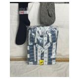 VINTAGE TOWNCRAFT MENS PAJAMA SET, SZ L, SOCKS