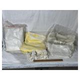 VINTAGE BATH TOWELS, TABLE CLOTH