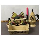 VTG. METLOX POTTERY POPPYTRAIL CHICKEN SET