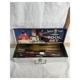 HANDY ANDY TOOL TIN W/ ADVERTISING PENS