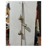 MID-CENTURY METAL 3 BULB POLE LIGHT