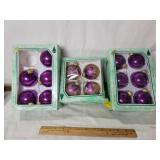 CHRISTMAS BY KREBS PURPLE ORNAMENTS