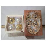 CHRISTMAS BT KREBS GOLD CHRISTMAS ORNAMENTS