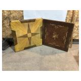 2 VINTAGE FOLDING CARD TABLES