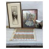 VINTAGE ART, SILHOUETTE PICTURE