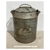 VINTAGE GALVANIZED METAL WATWEWR COOLER