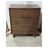3 DRAWER DRESSER, 35 1/2" T X 30" L X 15 3/4" W