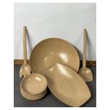 FLINTWOOD VINTAGE DISHES, UTENSILS