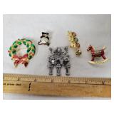 COLLECTION CHRISTMAS LAPEL PINS