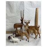 VINTAGE BLOE MOLD DEER FIGURES, ELK FIGURES