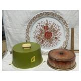 MCM CAKE CARRIER, PLATTER