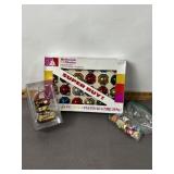 GLASS XMAS ORNAMENTS