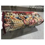 VINTAGE DECORATIVE TAPESTRY, 712" X 49"