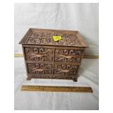 MCM BROWN PLASTIC LERNER BOX W/ DRAWERS