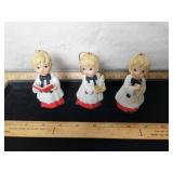 HOMCO PORCELAIN SINGING ANGEL TREE DECORATIONS